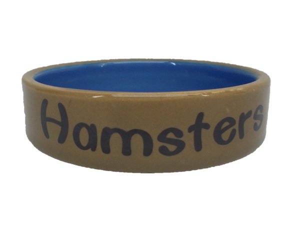 Keramik Nagernapf "Hamsters" - glasiert