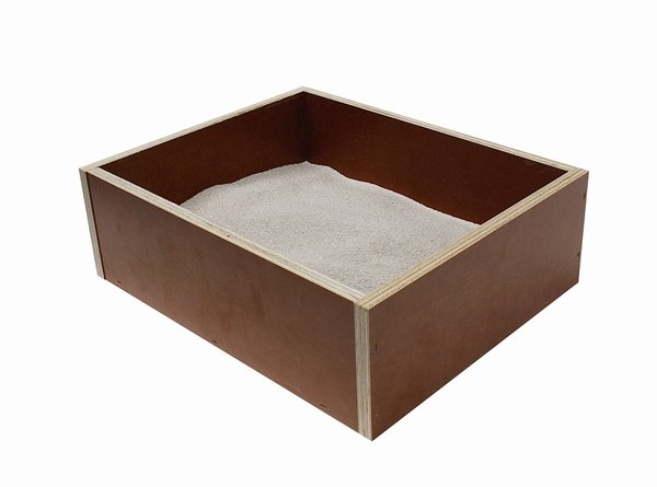 Premium Hamster Sandbad im Set mit Reinigungshelfer und 4,5 kg Sand
