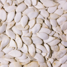 Das Foto zeigt pure Kürbiskerne