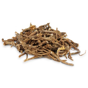 Das Foto zeigt getrocknete Löwenzahnwurzeln