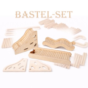 Das Foto zeigt das Hamsterwelten Bastel-Set "3 Leitern"