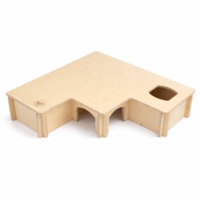 Das Foto zeigt das Steckhaus für Hamster "RaumTraum"