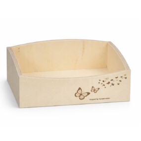 Das Foto zeigt das Hamstersandbad mit Design "Schmetterling"