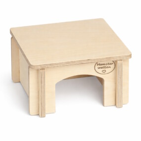 Das Foto zeigt ein Einkammerhaus aus Holz zum Stecken