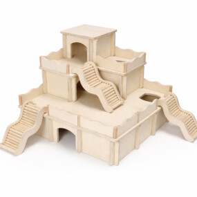 Steckbares Eckhaus auf 3 Ebenen "TraumSchloss"